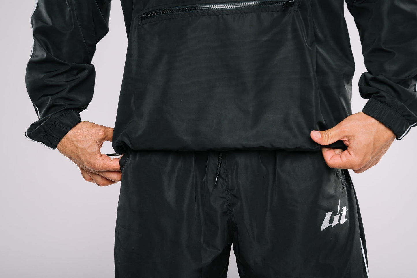 Half Zip Chrome Tracksuit