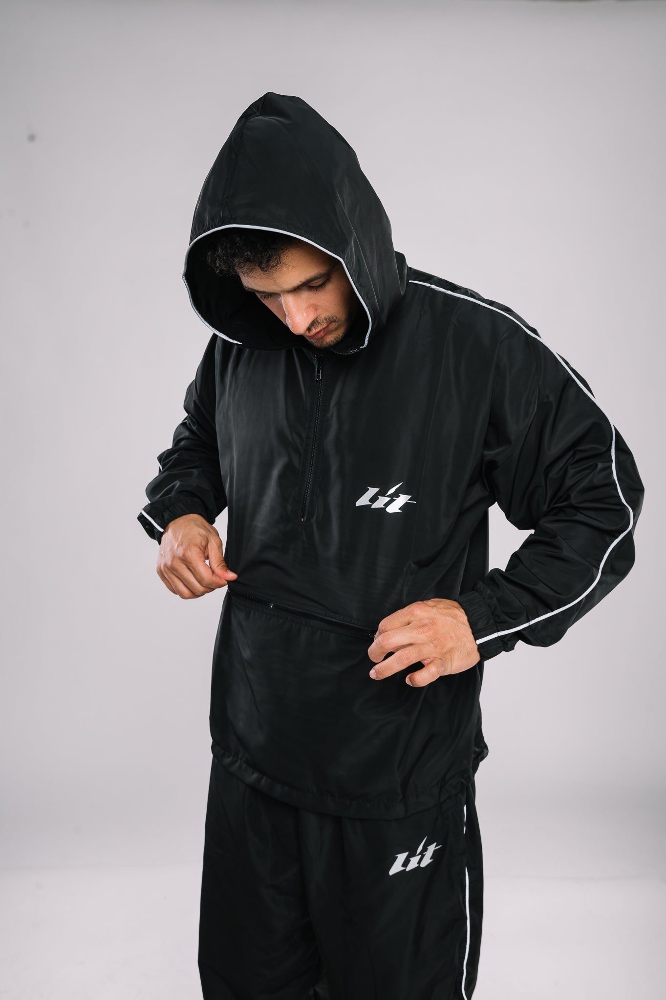 Half Zip Chrome Tracksuit