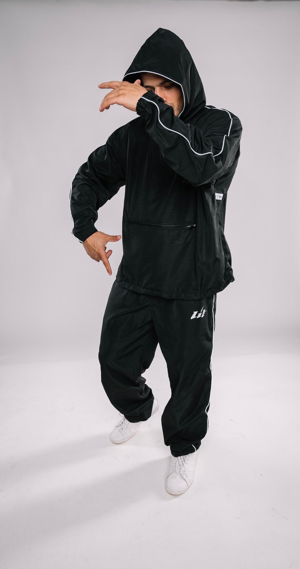 Half Zip Chrome Tracksuit